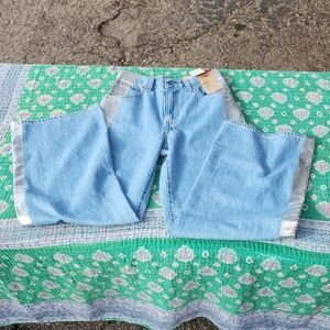 Jeans With Silver Stripes